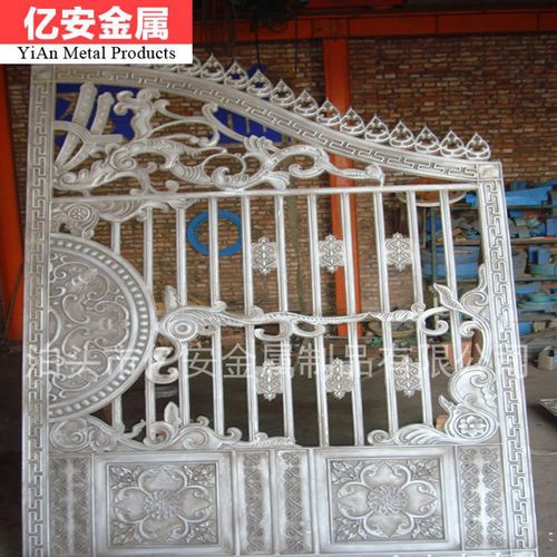 厂家直供铸铝工艺围栏 大型铸造铝合金工艺门窗 铝门价格
